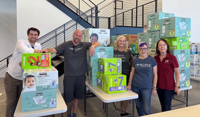Jaburg Wilk Team at Diaper and Back to School Supply Drive